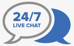 24 hour live chat.